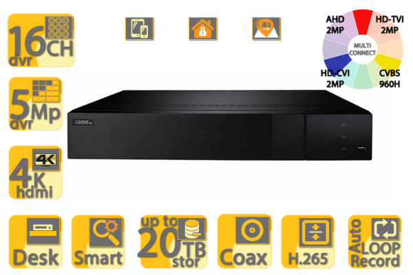16 Ch QTH167 SUPER-HD DVR