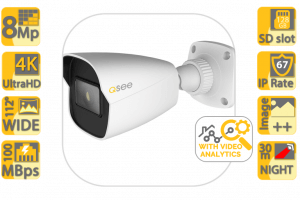 8MP QVP81BS Bullet with Analytics