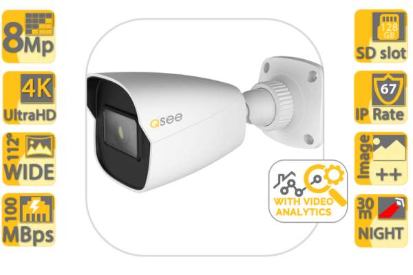 8MP QVP81BS Bullet with Analytics