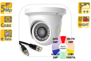 5MP QH7554D AHD/TVI Coax Dome