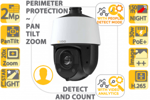 2MP QVP220PZ 20x PTZ with Analytics