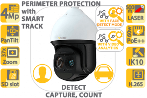 4MP 37x Very High Speed Laser AI-PTZ with Analytics